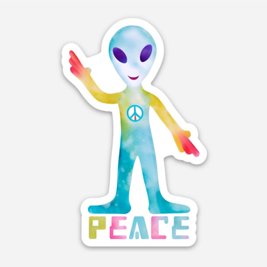Chewie the Alien Sticker