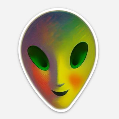 Coco the Alien Sticker