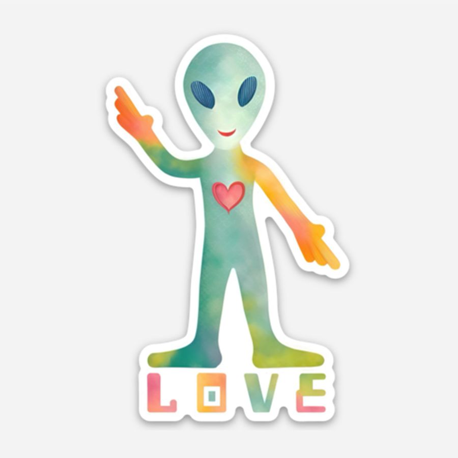 Bella the Alien Sticker
