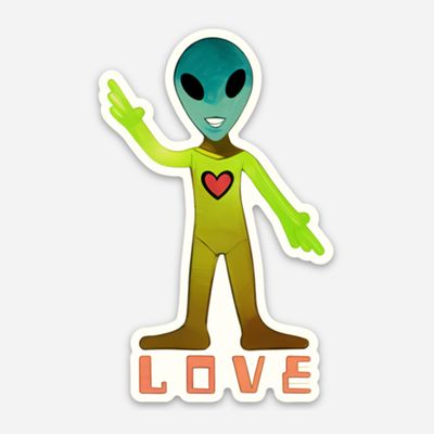 Buzz the Alien Sticker