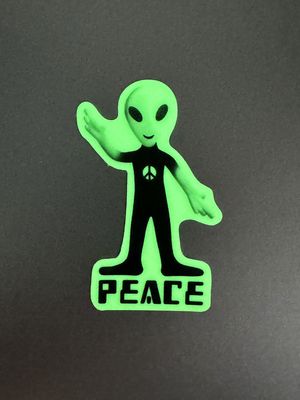 Roxie the Alien Glow in Dark Sticker