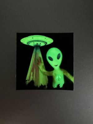 Chewie the Glow in Dark Sticker