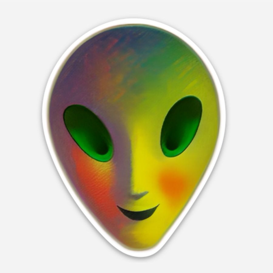 Coco the Alien Sticker