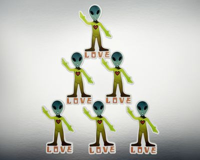 Buzz the Alien Sticker 6pk (Stickers Only)
