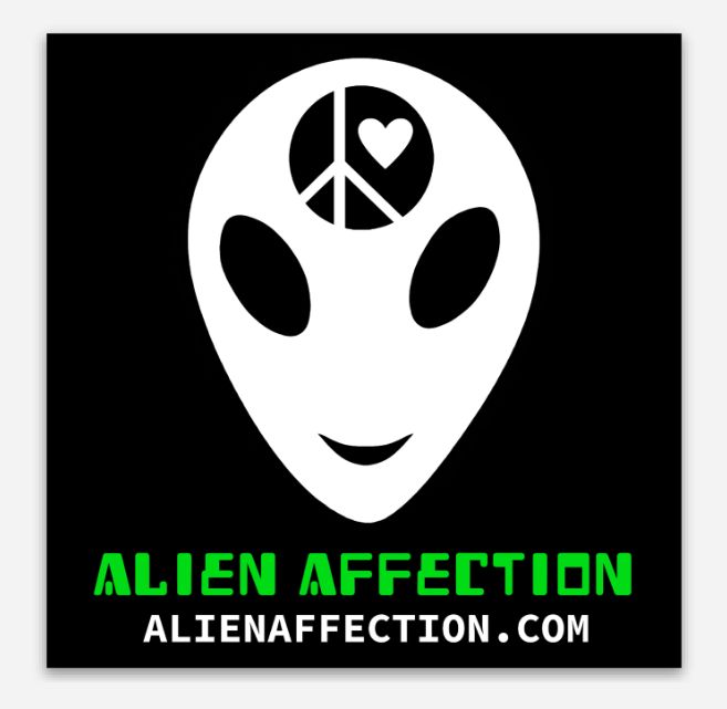 Alien Affection Logo Sticker