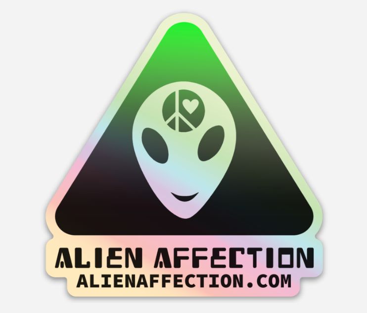Official Alien Affection Holo Sticker