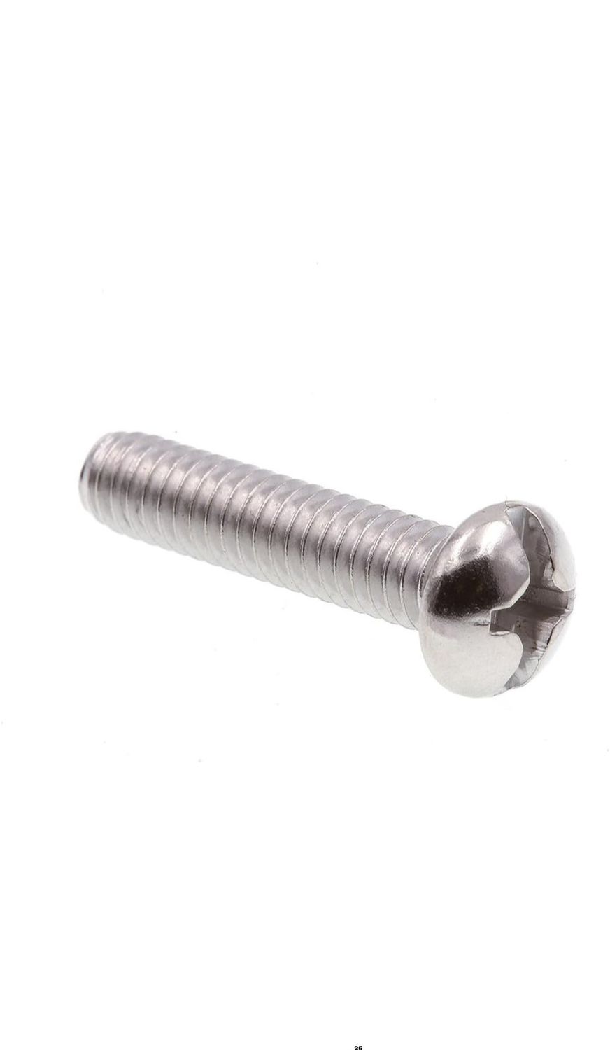 12-24 x 1&quot; Machine Screws (Stainless Steel)