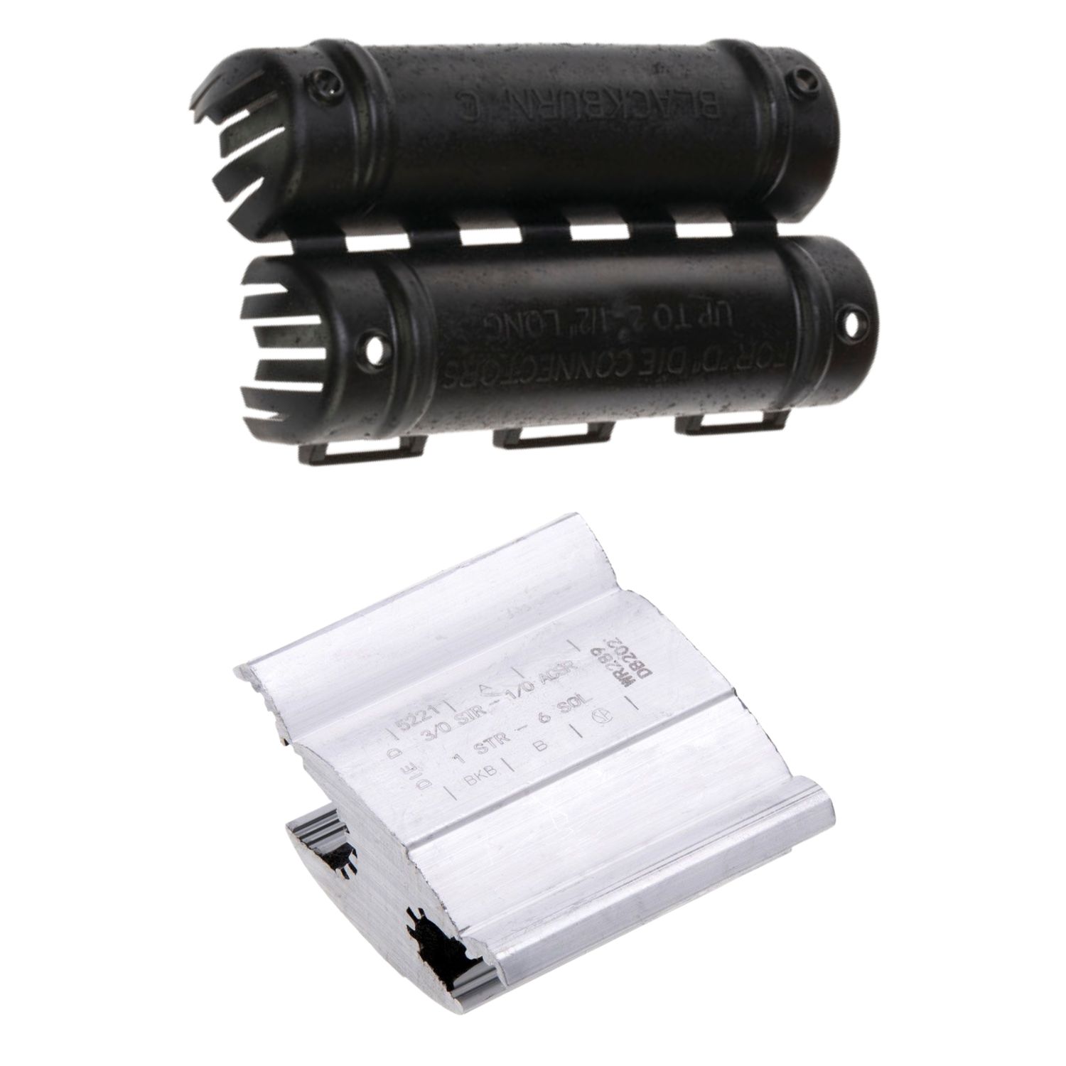 SystemShield H-Tap Grounding Kit — 1/0 Run — 6 AWG Tap — Clear Cover — 2 ft #6 Lead