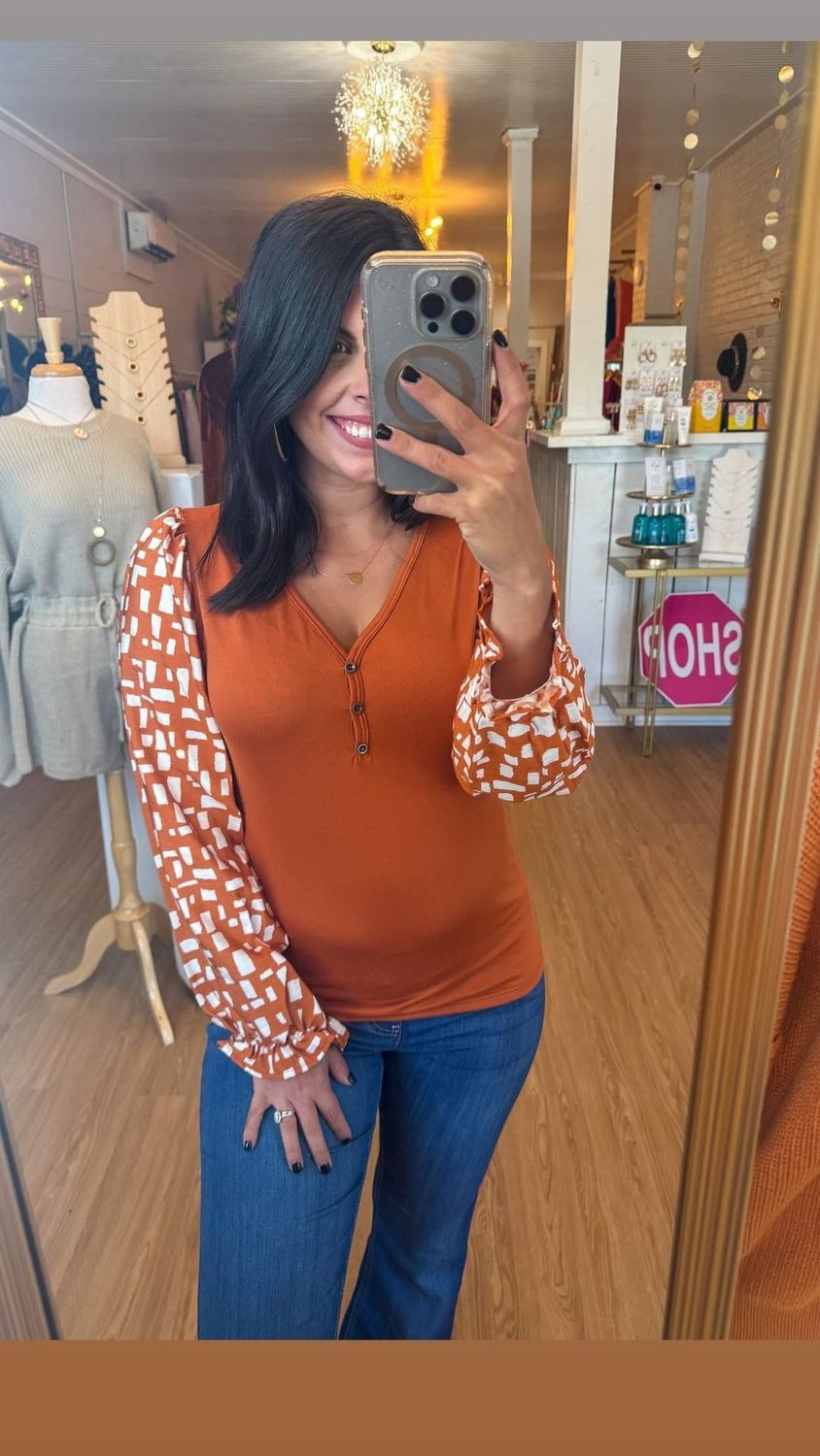 Rustic Long Sleeve Top