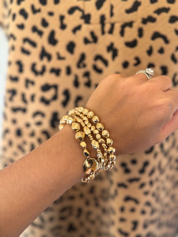 Set of 4 Gold Bracelet