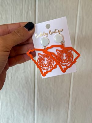 SC Cutout Tiger Earrings