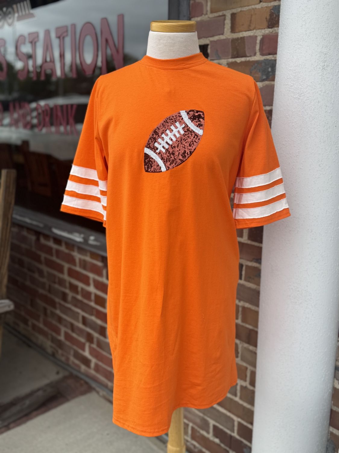 Orange Game Day Tshirt Dress