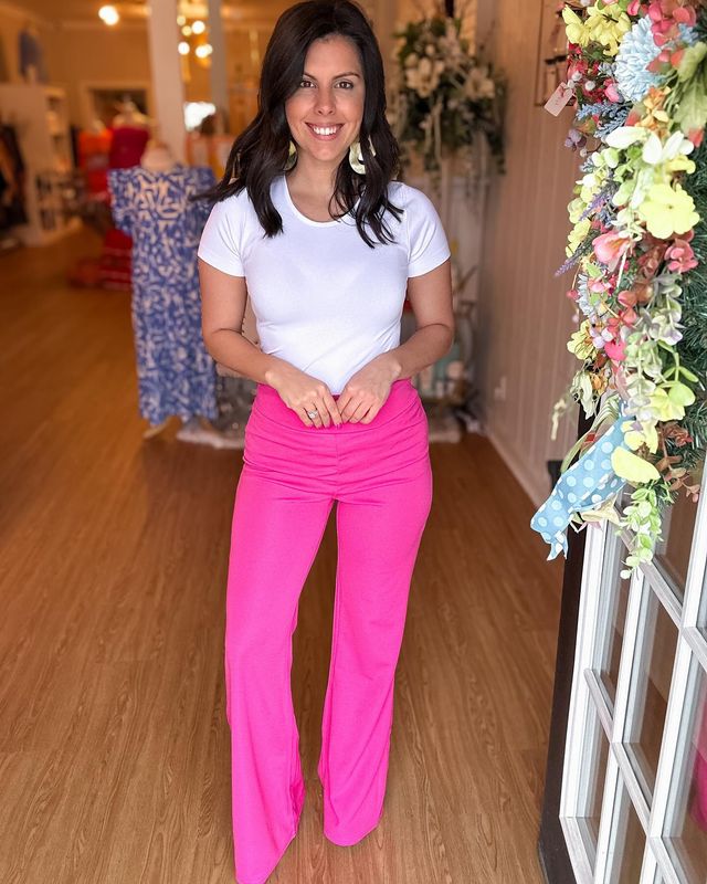 Call on Me, High Waist Flare Pants