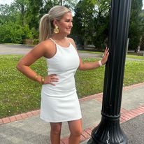 Textured Halter Neck Dress