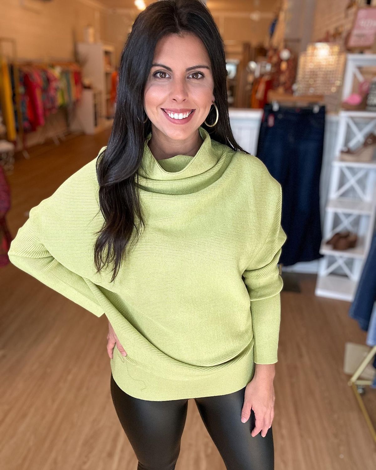 Contain You Joy Loose Fit Turtleneck Sweater