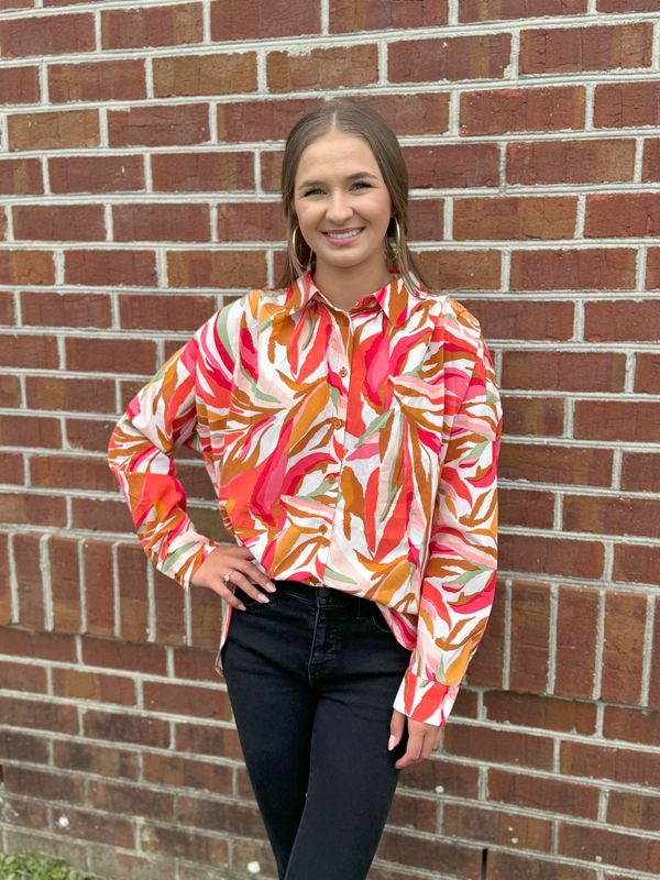 Toffee Multi Colored Blouse
