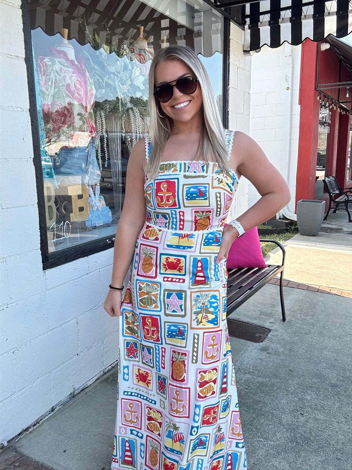 PRINTED SLEEVELESS SLIM FIT BEACH DRESS