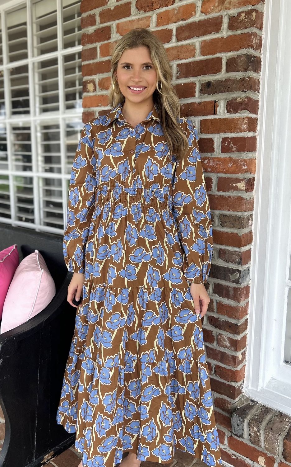 Today is the Day  tiered floral midi dress