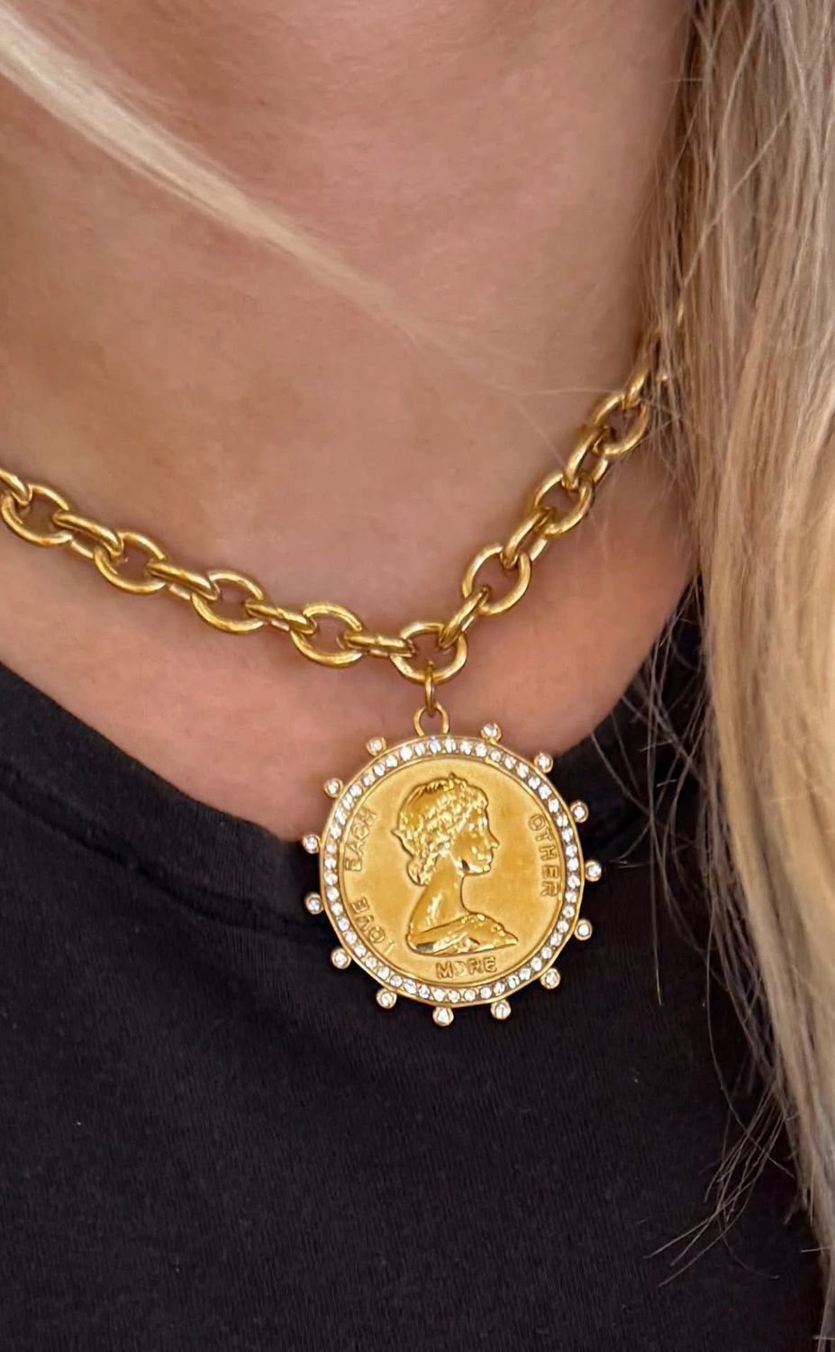 Water Resistant Coin Necklace