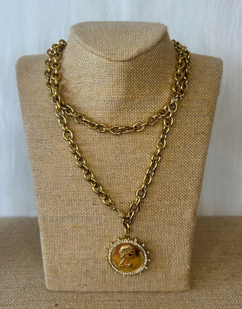 XL Water Resistant Coin Necklace