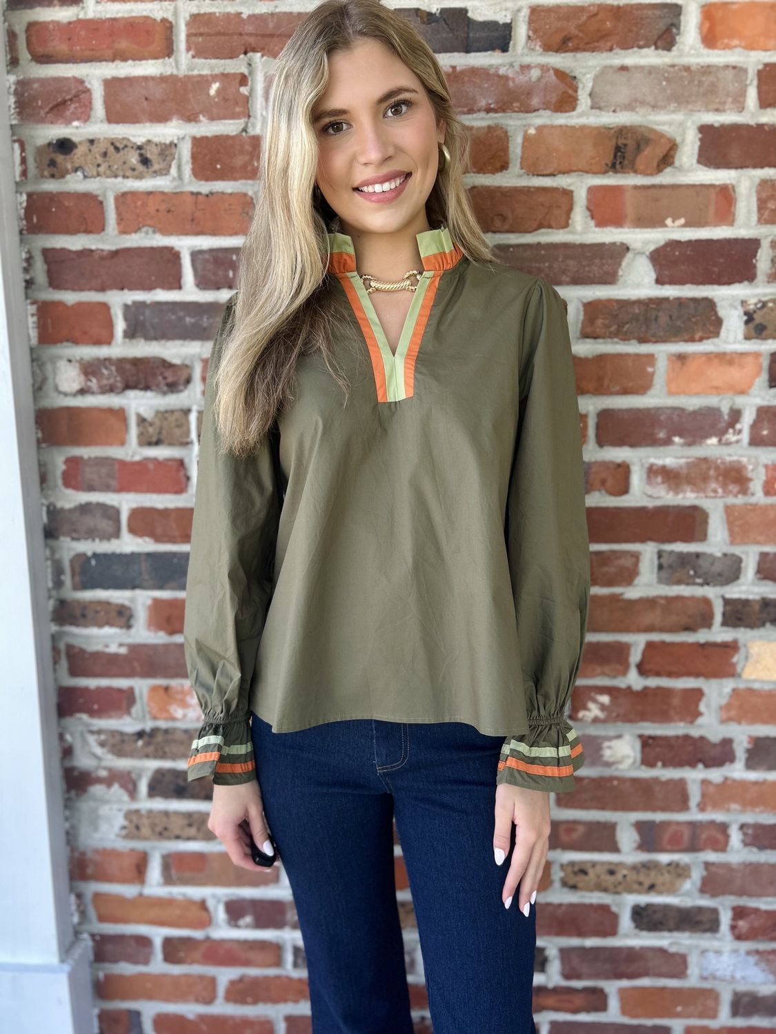 Let&#39;s Pick The Perfect Pumpkin Olive and Orange Top