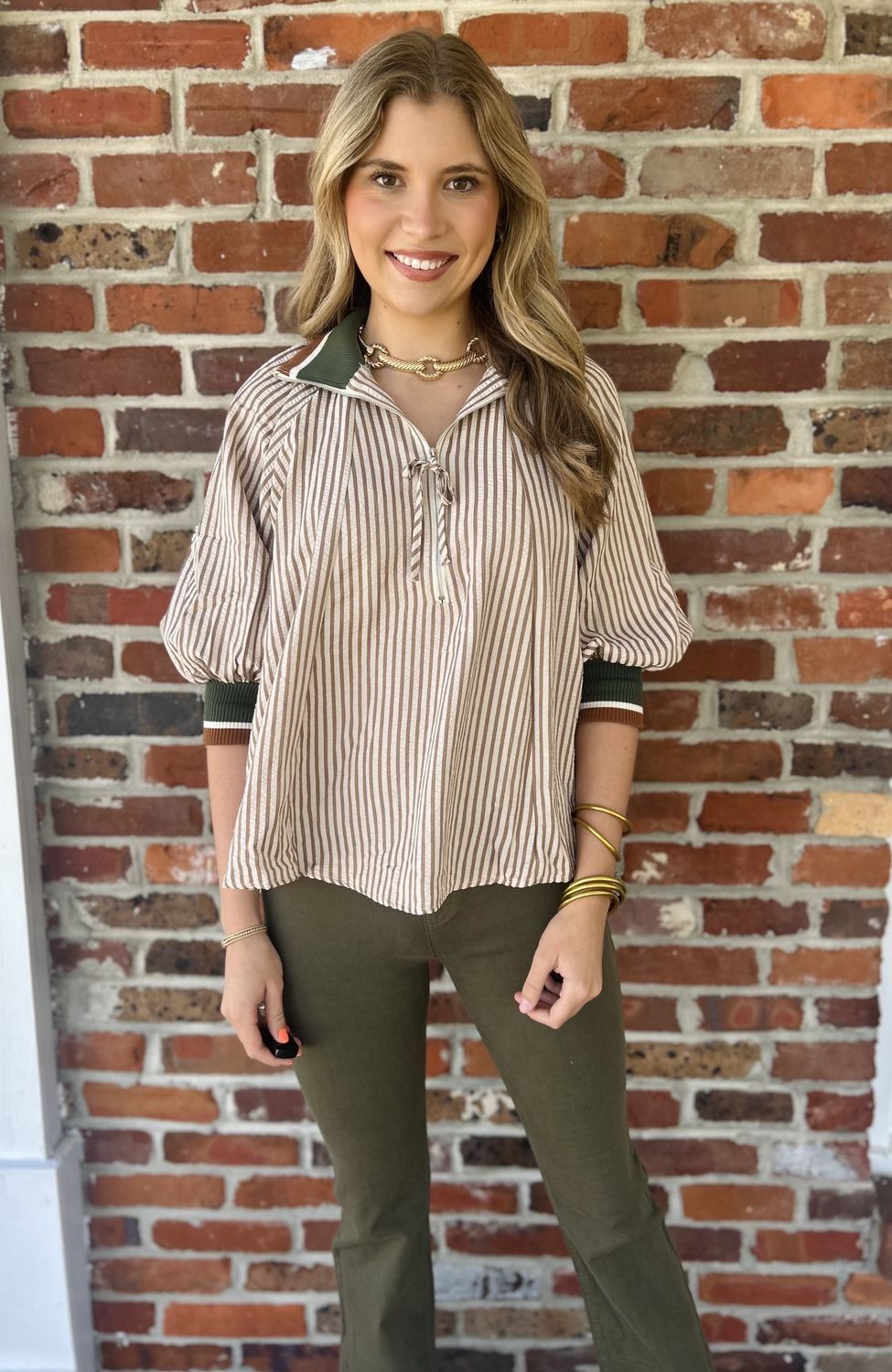 Lets Go Apple Picking Half Zipped Top