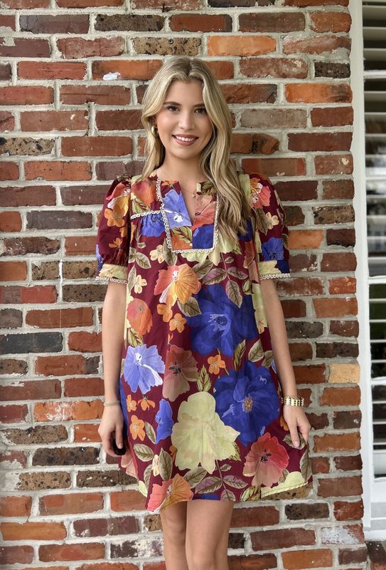 Do It Just for You, Floral Puff Sleeve Mini