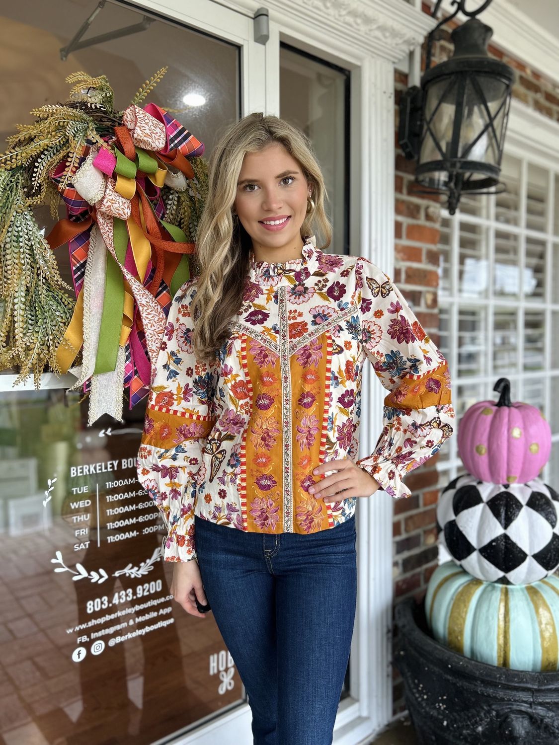 Why Wait Multi Floral Top