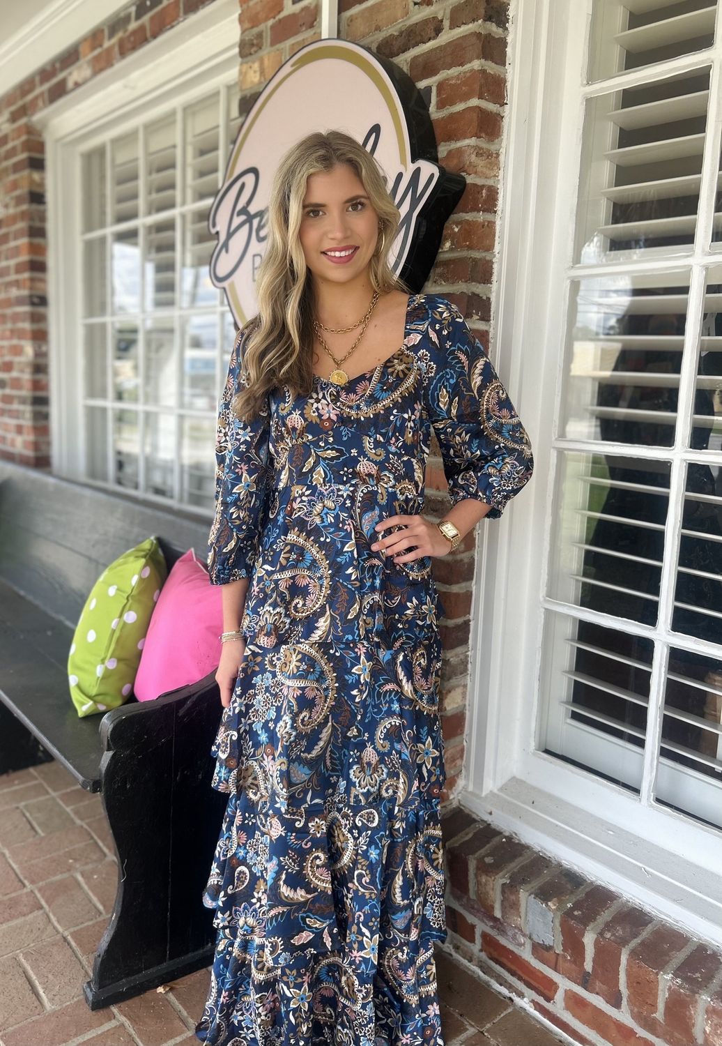 Make It Count Navy Tiered Maxi Dress