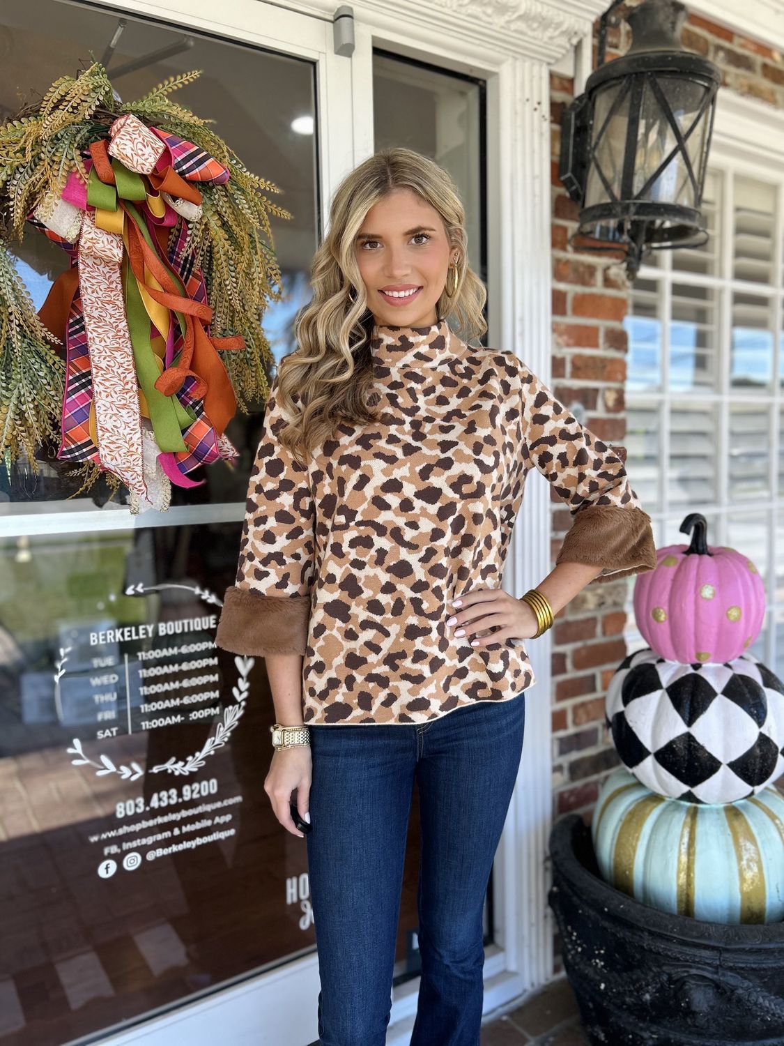 All You Need To Know Leopard Sweater With Fur Sleeve