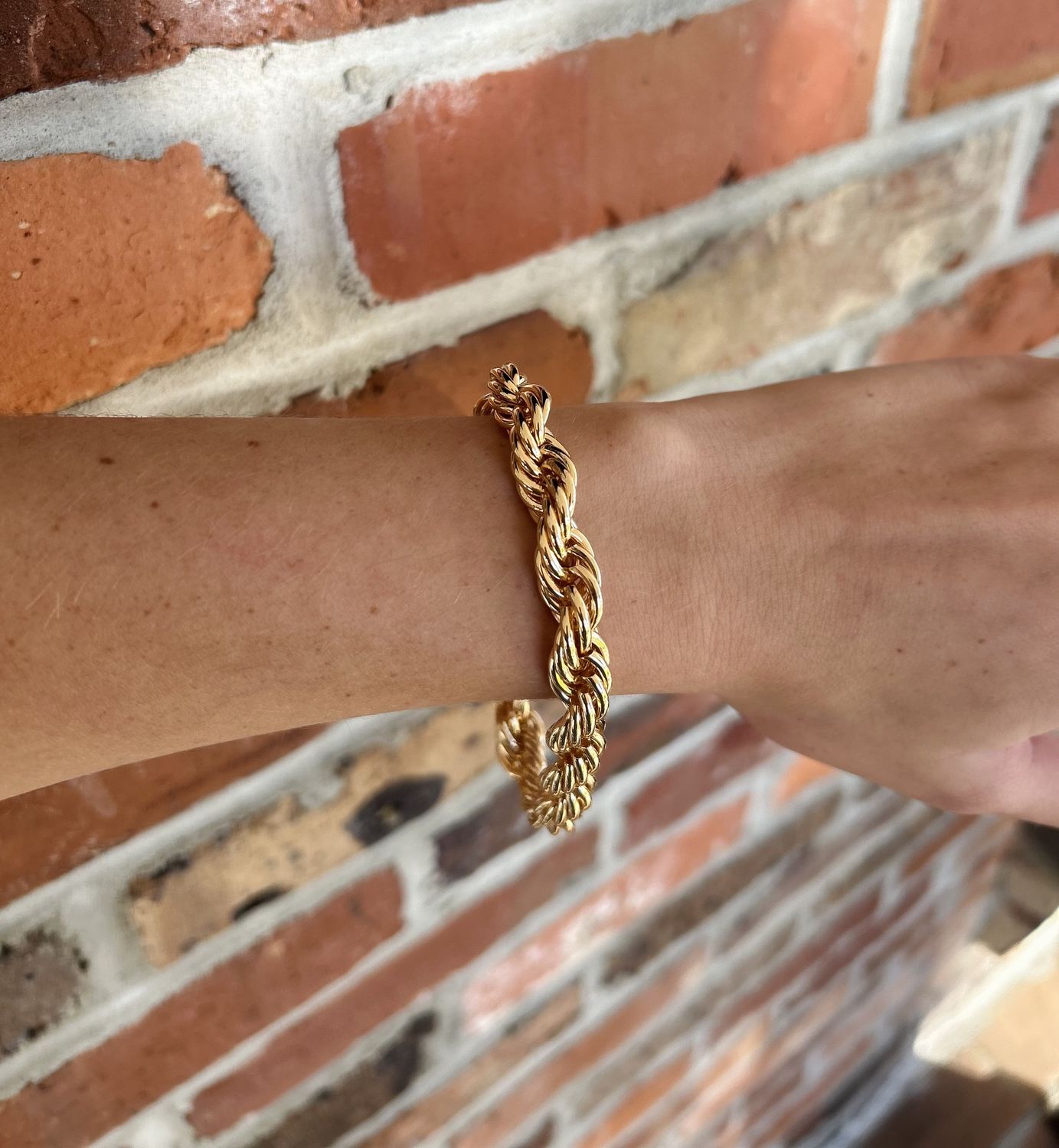 Gold Wheat Chain Bracelet