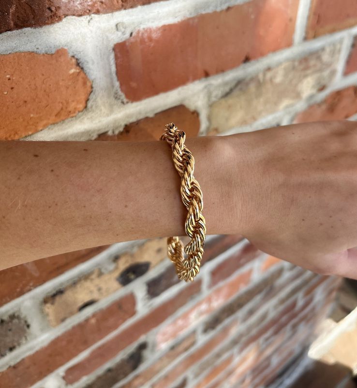 Gold Wheat Chain Bracelet