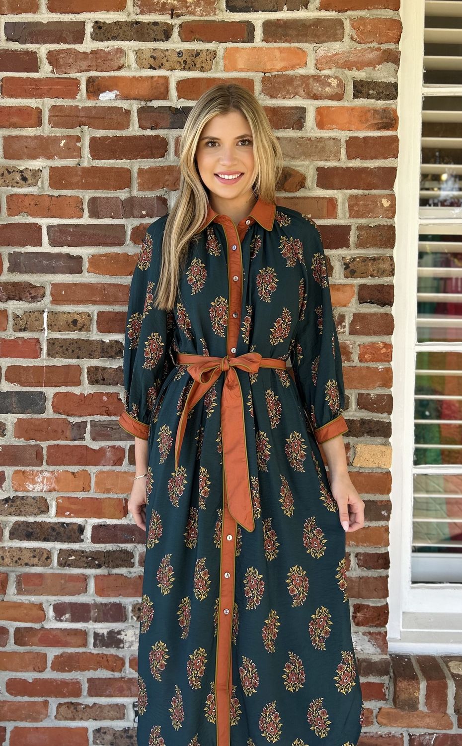 Marked in Time, Botanical print Midi