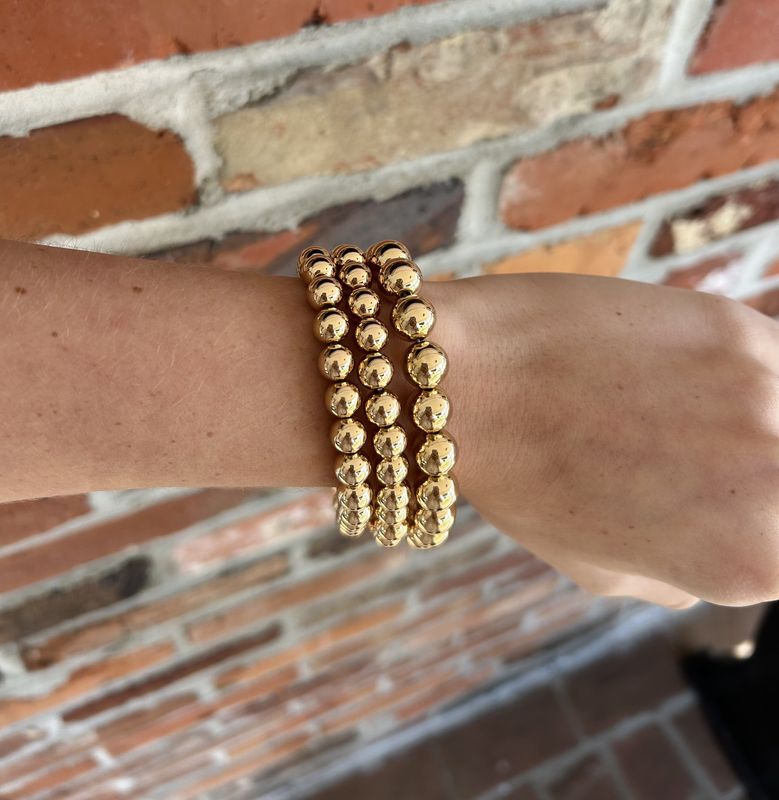 In Good Taste, Gold Beaded Bracelet