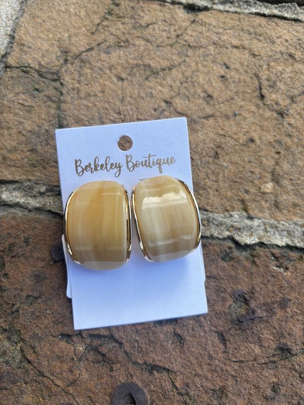 At its Best, Taupe Earrings