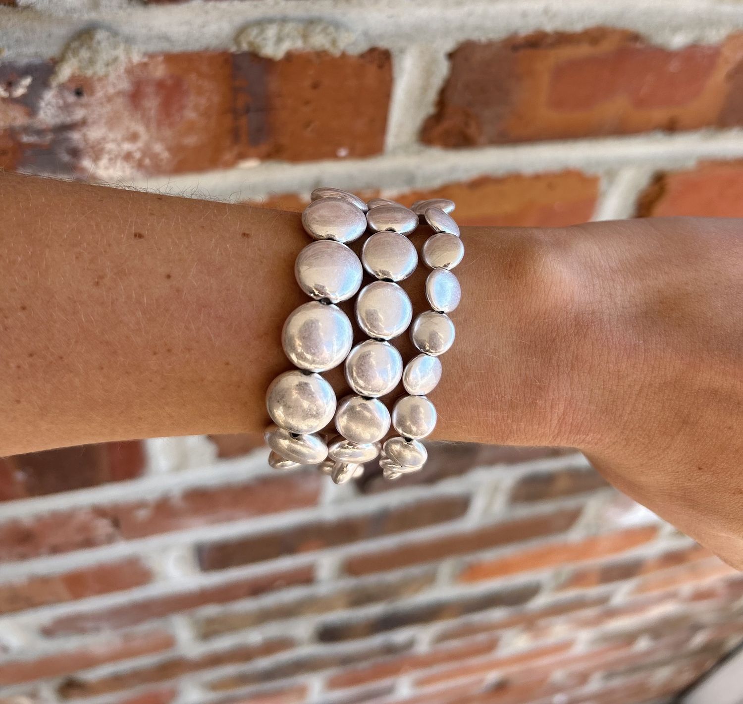 Silver Pebble Bracelet