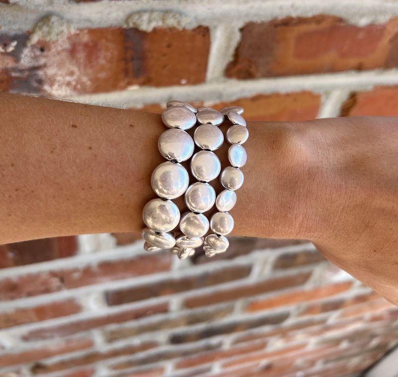 Silver Pebble Bracelet