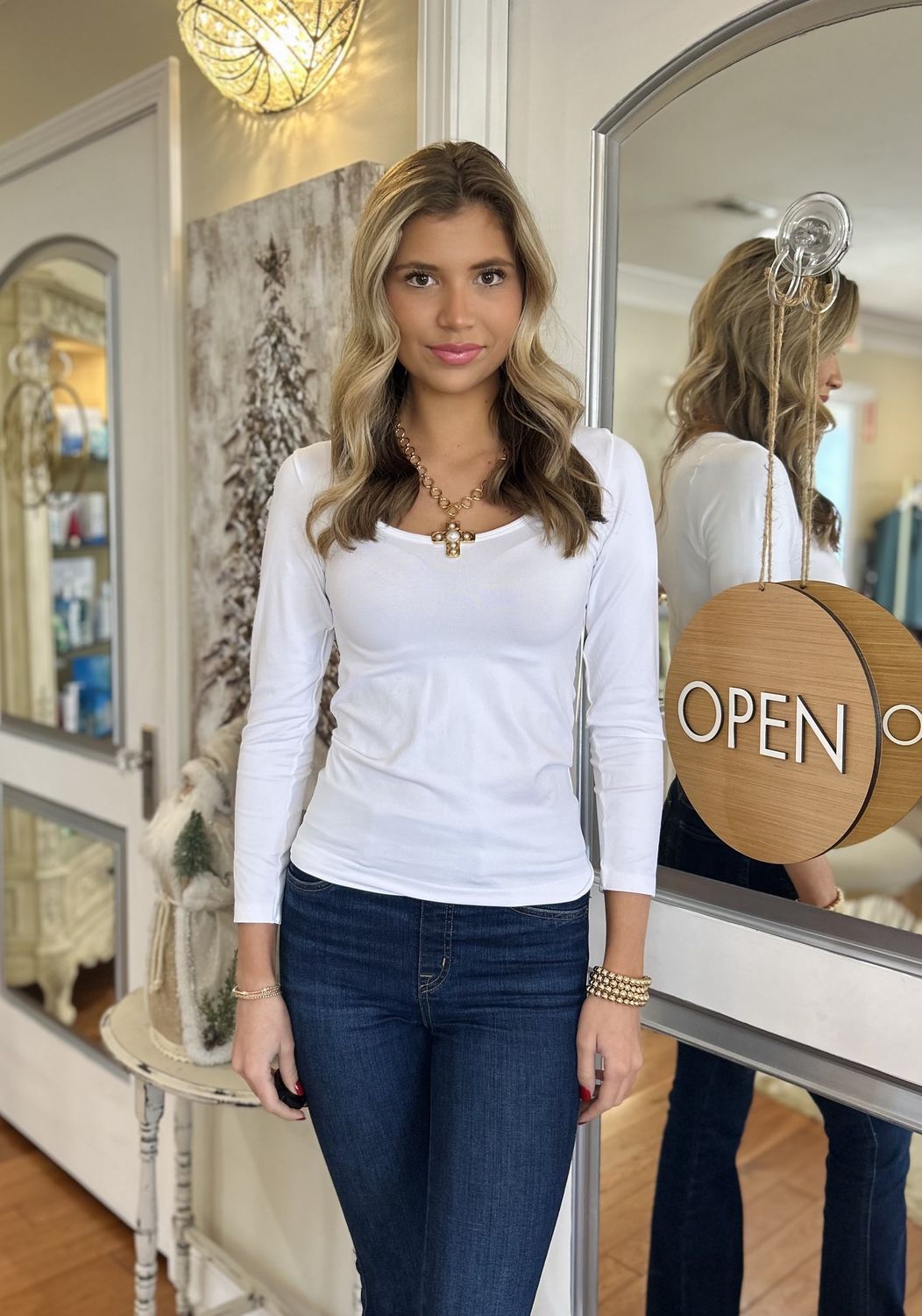 Scoop Neck Seamless Top