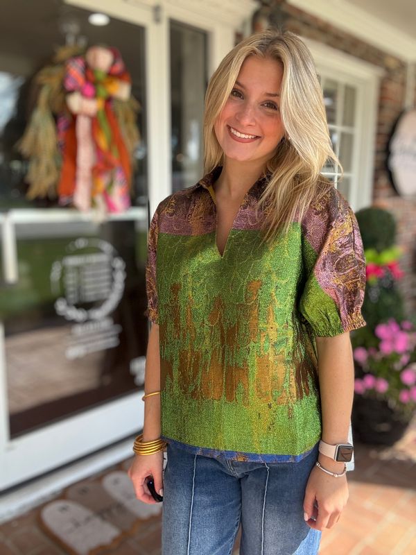 Show Me Your True Colors Colorful Abstract Top