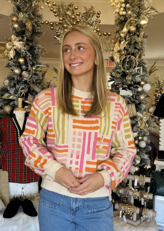 Let You Win Colorful Sweater