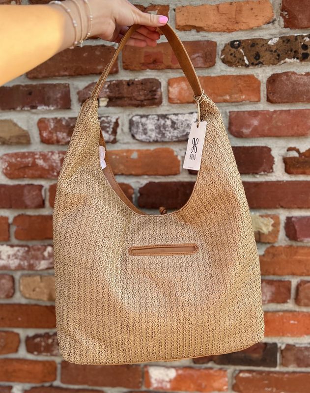 La Jolla Woven Straw Handbag