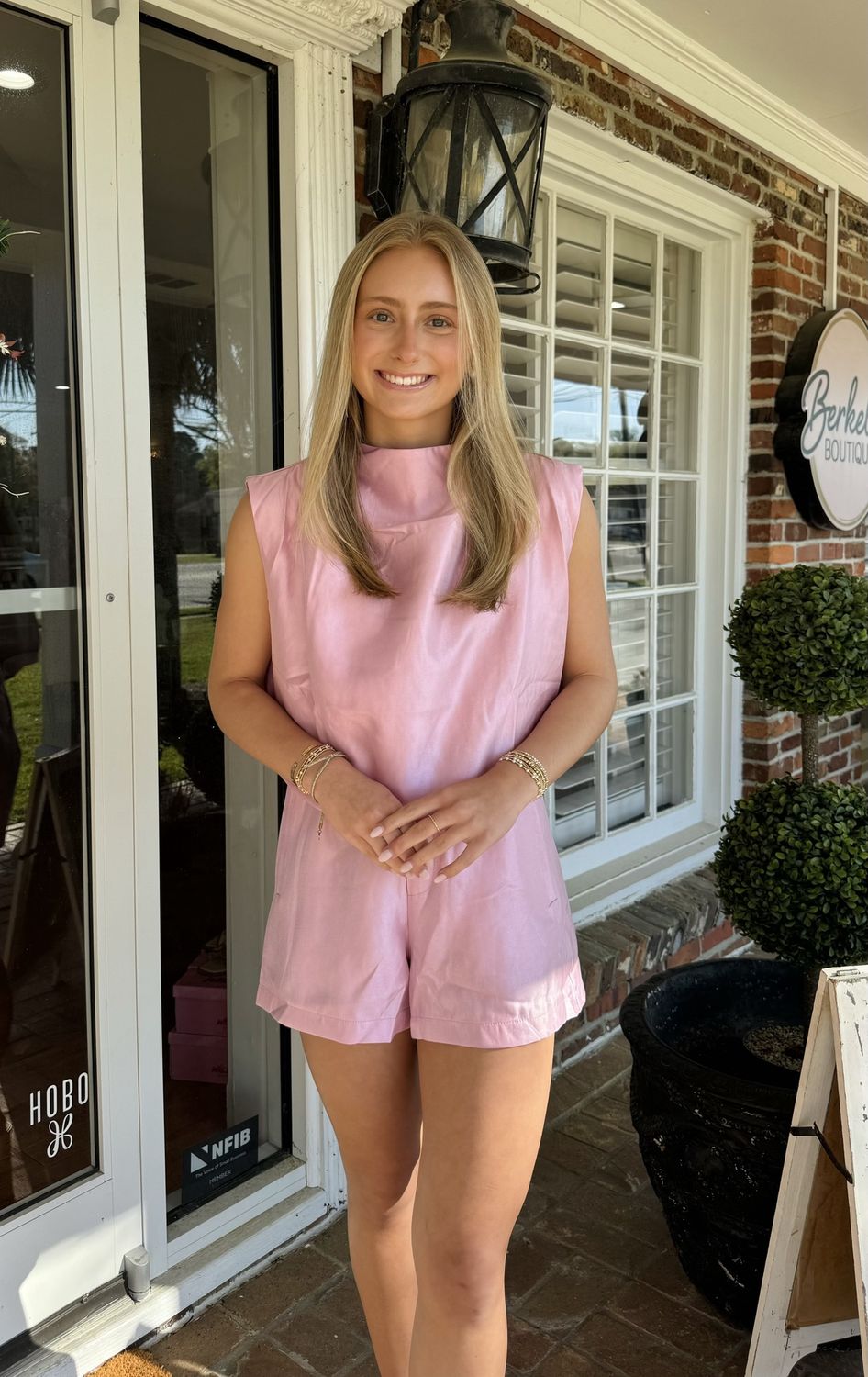 Sweet Talk Glossy Pink Shorts