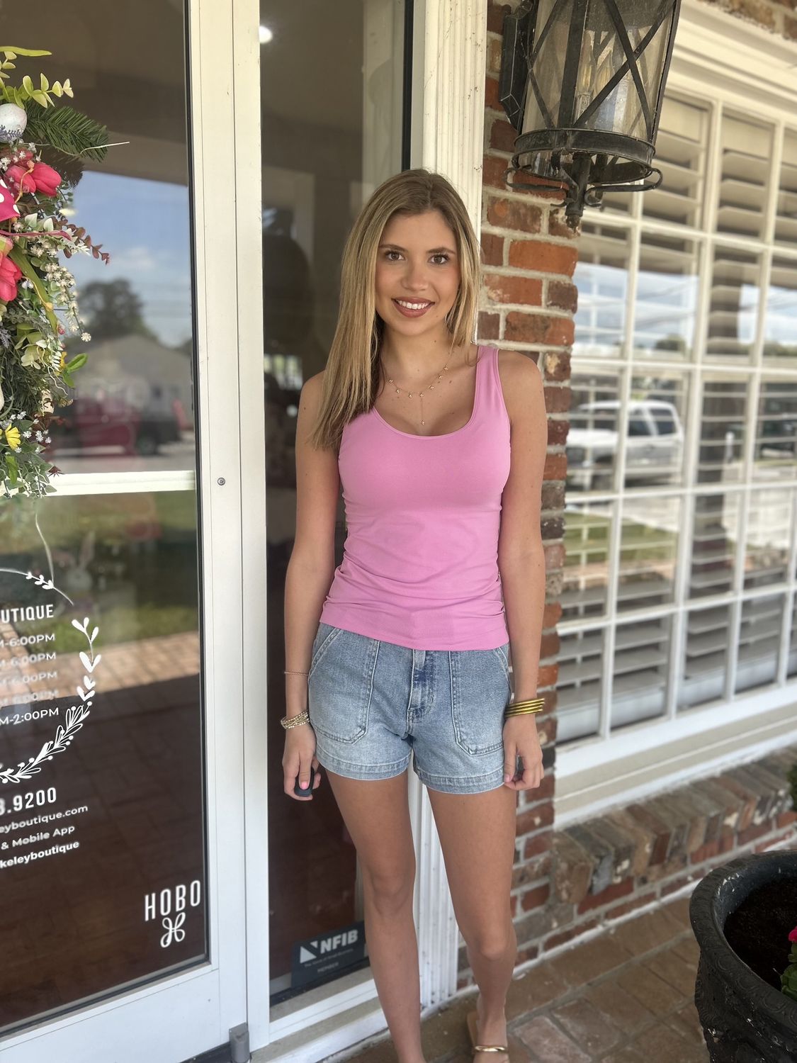 Feeling My Best, Reversible Seamless Tank w/Built-in Bra