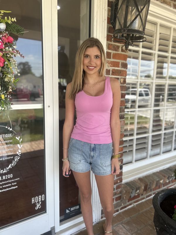 Feeling My Best, Reversible Seamless Tank w/Built-in Bra