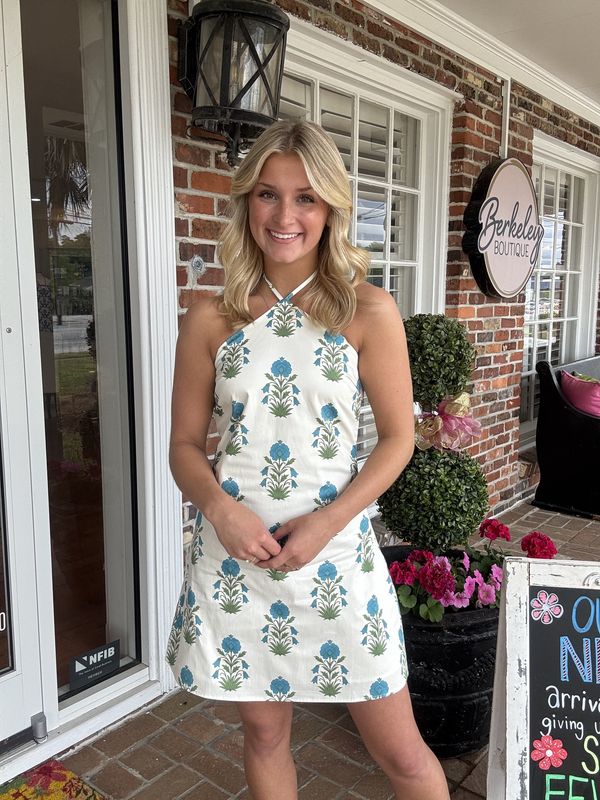 Blooming With Purpose, Halter Mini Dress
