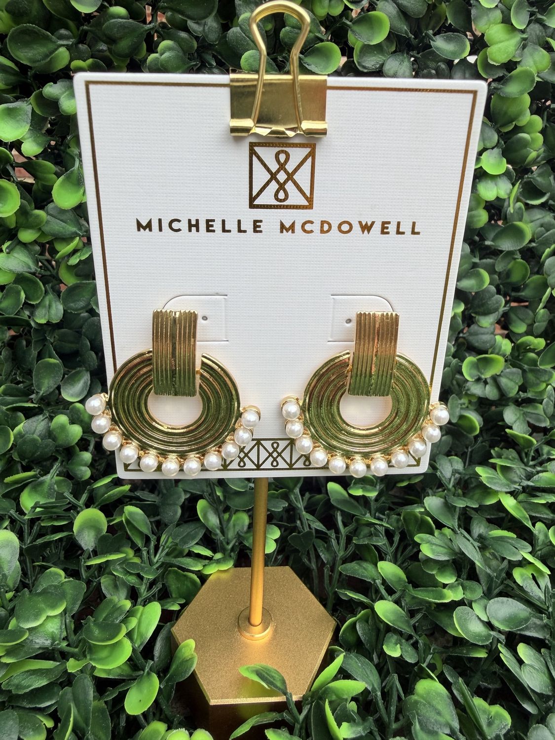 Pearls with a touch of Gold, Earrings