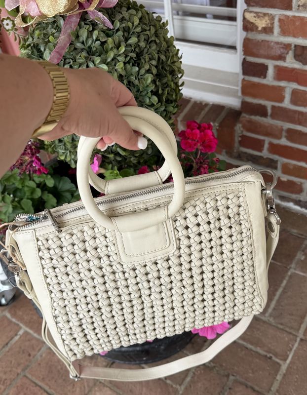 Whitecap Woven Medium Shelia Bag