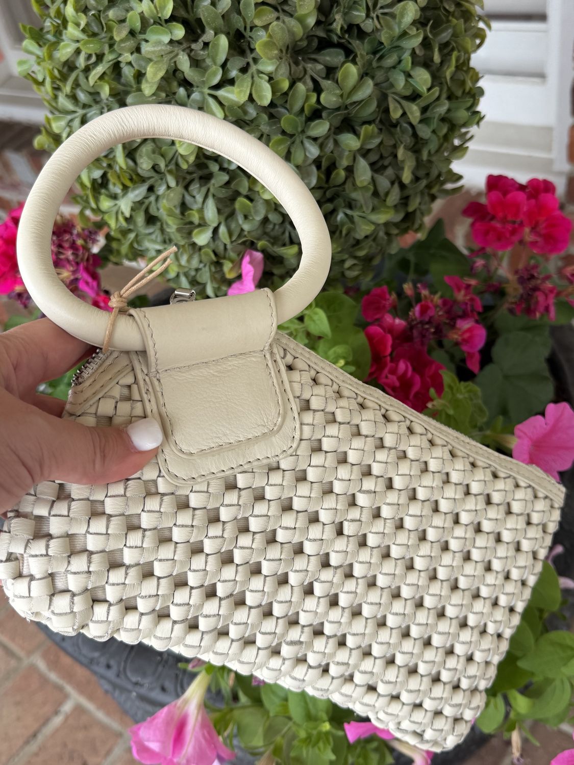 Whitecap Woven Sable Wristlet