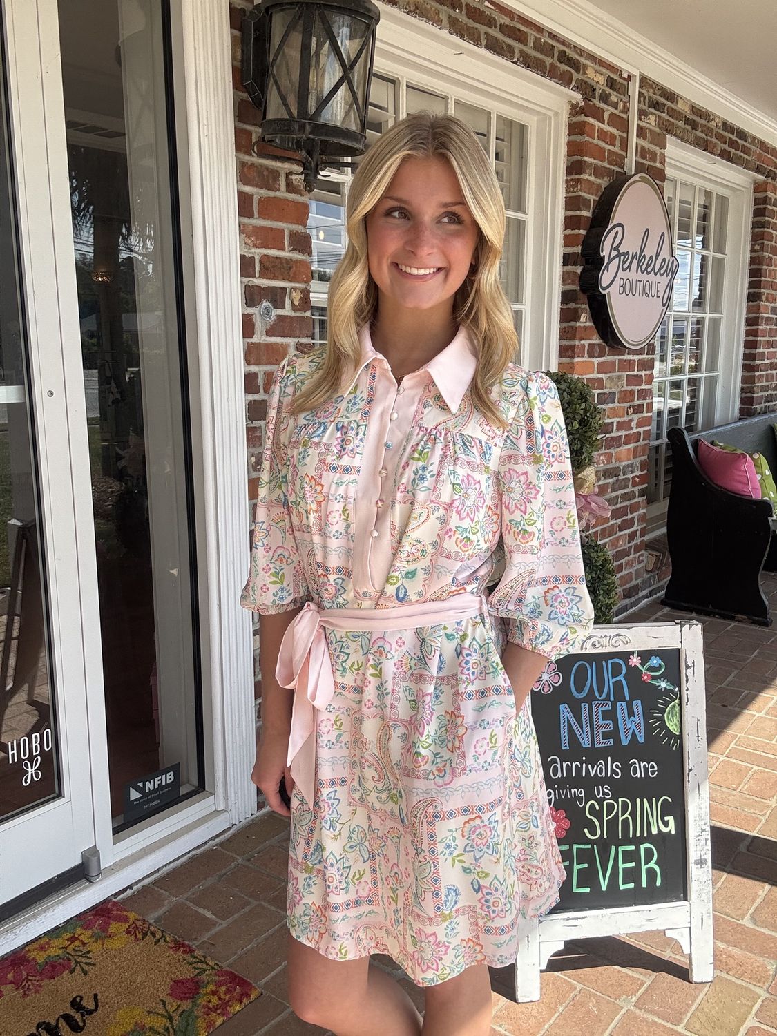 All This Time Floral Printed Dress