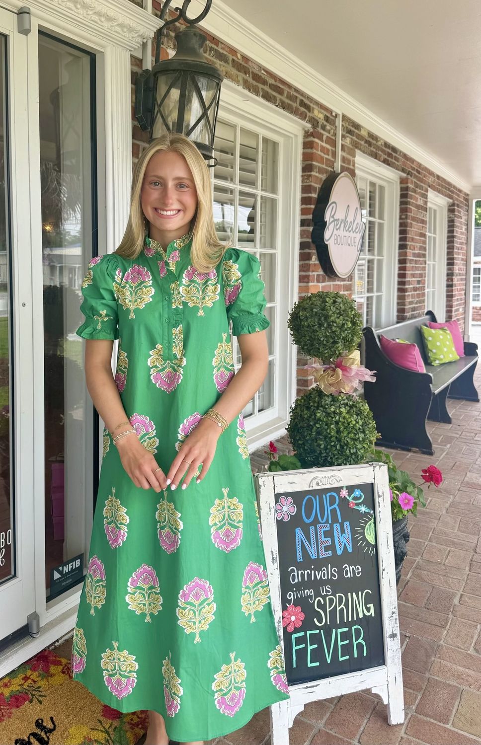 Could Stay here Forever, Floral Button Down Midi